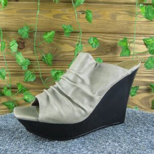 JS By Jessica Women's Fedor‎ Slide Beige Synthetic Size 6.5M Gently Used 2025